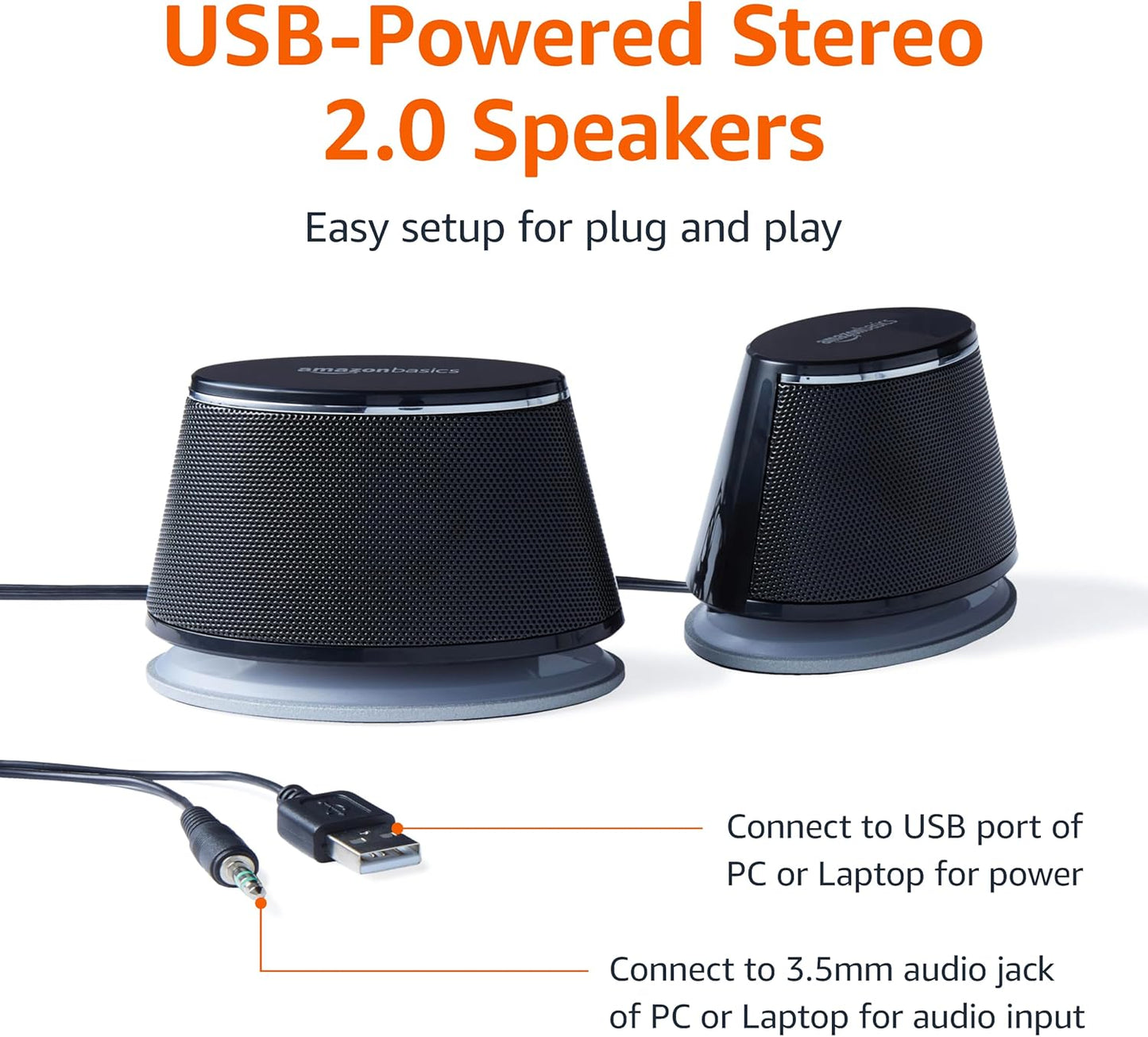 Basics Stereo 2.0 Speakers